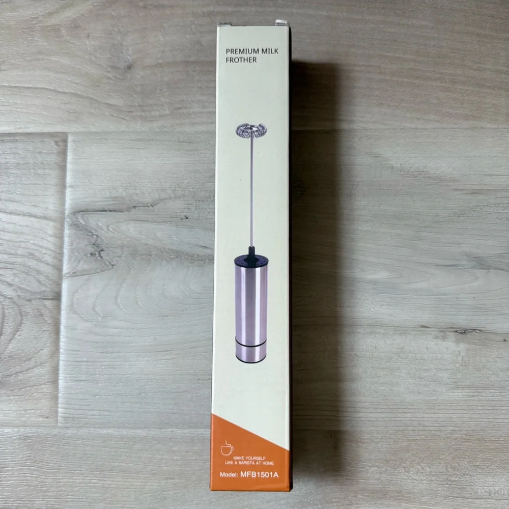 New In Box! Premium Stainless Steel Milk Frother